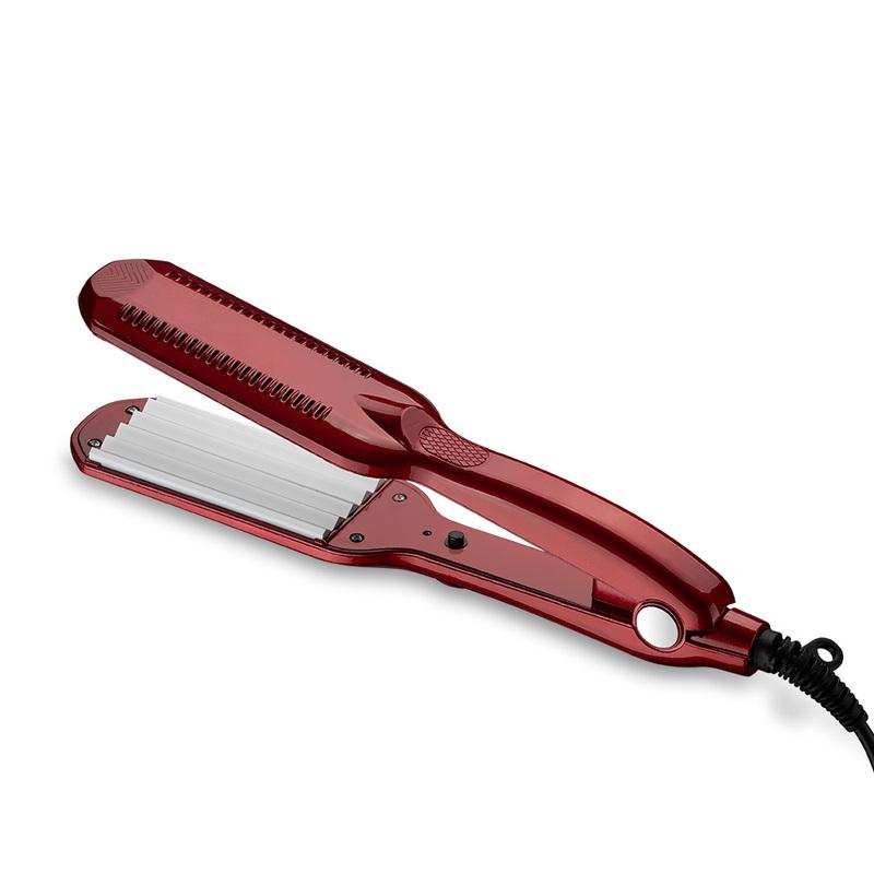 Electronic Hair Curling Irons Curler Straighteners Titanium Corrugated Crimper Waves Iron Tools