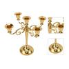 5 Arm Candlestick Holder Iron Retro Decorative Candle Holder Centerpiece for Home  
