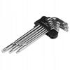 Set of TORX KEYS Long Allen Keys 9 Pcs > T10 - T50mm < Vorstahl