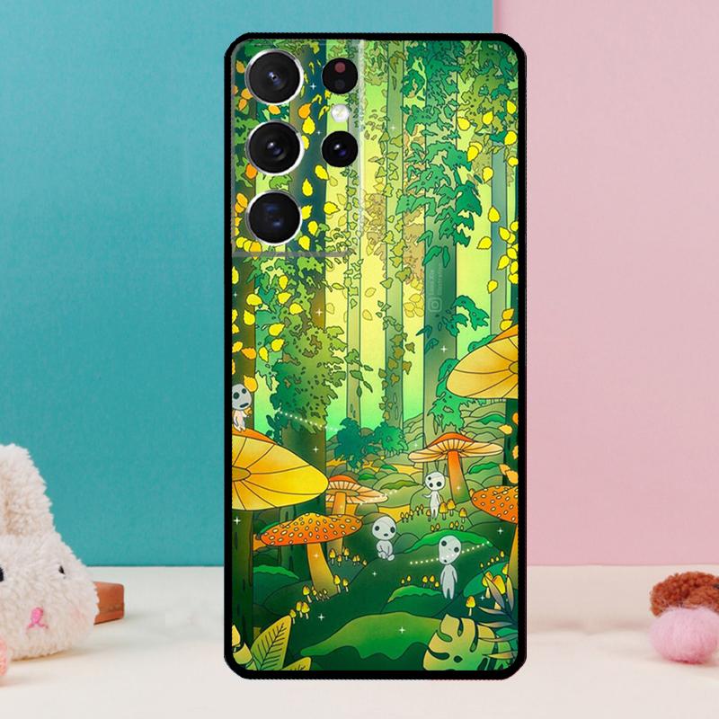Mushroom Case For Samsung Galaxy S25 S24 S23 S22 S21 Ultra S9 S10 S20 Plus S24 FE Funda Cover Shell
