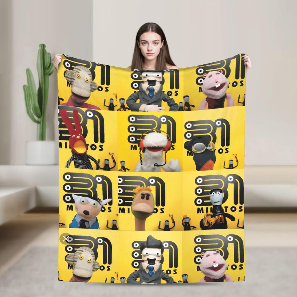 31 Minutos Comedy Blanket Multi-size Soft Fuzzy Plush  Throw Blankets for Couch Sofa and Bed