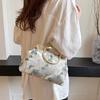 Tasche Damen Stickerei Handtasche Winter Neue Mode Kette Einzelschulter Crossbody Tasche Clip Muschelschale Tasche