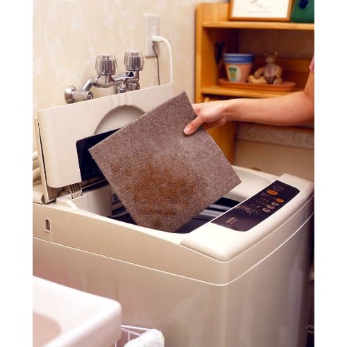 Sanko Non-Slip Tile Carpet, 25x25cm, Brown, Set of 20, Made In Japan, Water-Repellent, Deodorizing, Washable, Carpet Type, Easy-to-Place Adhesive, Til