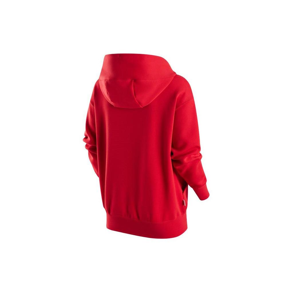 Nike Dragon Letter Print Logo Solid Color Hoodie Women Tops University-Red FZ6559-657