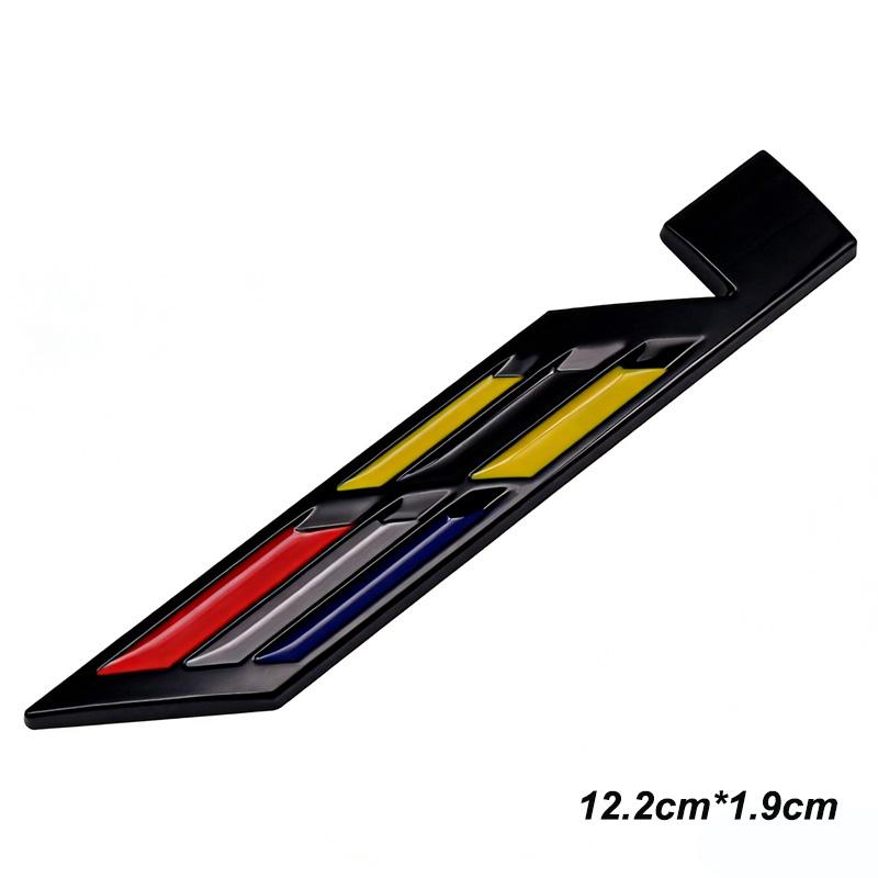 3D Metal Car Fender Decorative Sticker For Cadillac CT4 CT5 CT6 XT4 XT5 Sports Modification Accessories