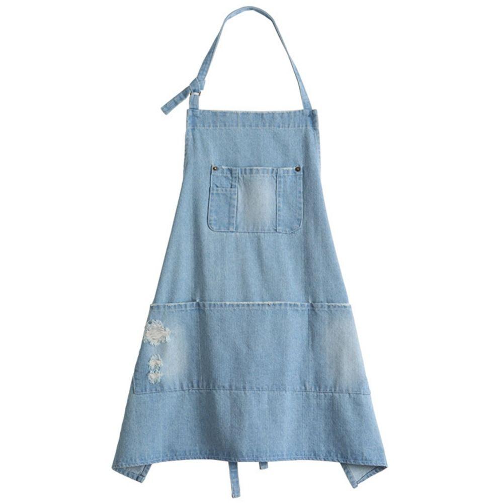 Unisex Kitchen Cooking Apron Oil-Proof Waiter Extended Aprons Barber Work Clothes  Restaurant Use