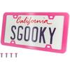 201 Stainless Steel License Plate Frames (Baby Pink)
