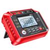 MH12 digital insulation resistance tester with extendable support stand and clear backlit screen for easy field measurement