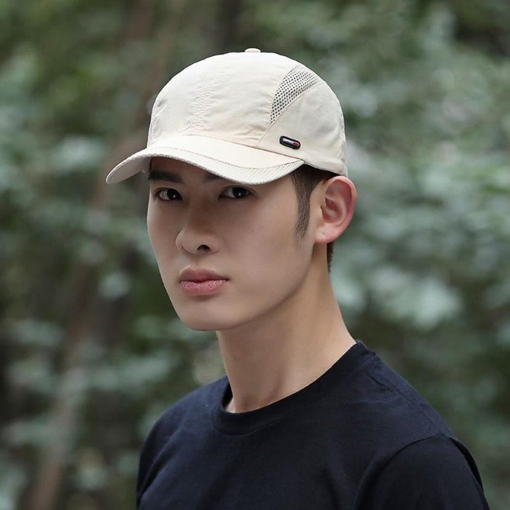 Sun Protection Mesh Baseball Cap Snapback Sports Hat Adjustable Quick Dry Cap  Summer