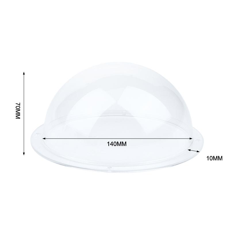 High Clarity Clear Security Camera Dome Cover Acrylic Hemisphere Replacement for Factory Outdoor Surveillance Use