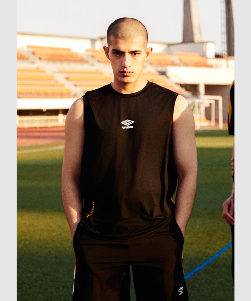 UMBRO Ptr Mesh Football Sleeveless T-Shirt Black Ur121Ssl39