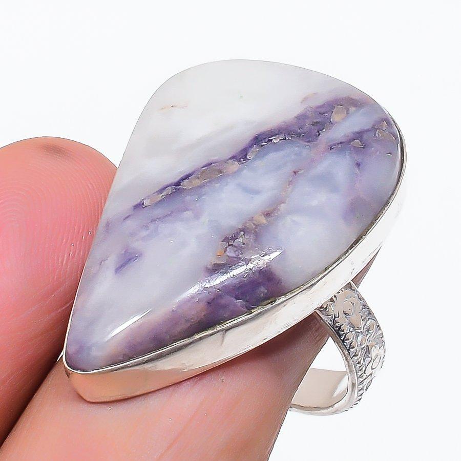 

Натуральный камень Тиффани Серебро 925 пробы Ювелирное кольцо Размер 10.5 J9g00