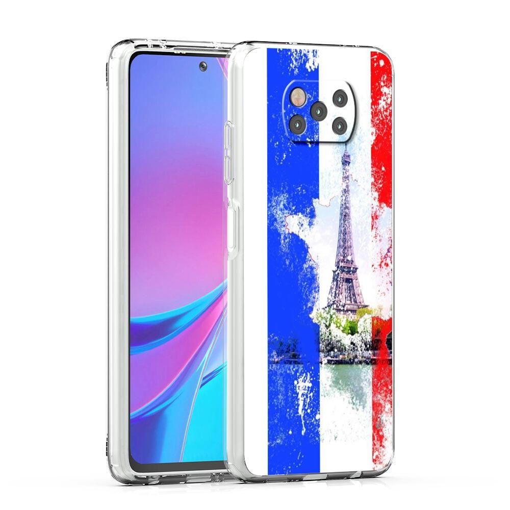 France Flag Soccer Paris Phone Case For Xiaomi Poco X3 NFC F3 M3 X4 X5 Pro 5G Mi 11 12 Lite Ultra 11T 11X 12T Pro Clear Cover