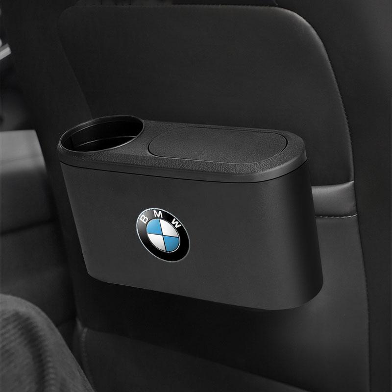 1 Pz Mini Cestino Portatile da Appendere per Auto Cestino Cestino per Rifiuti con Coperchio Per BMW Serie 1 3 5 7 M3 M5 F01 F20 F10 F13 F16 F34 E84