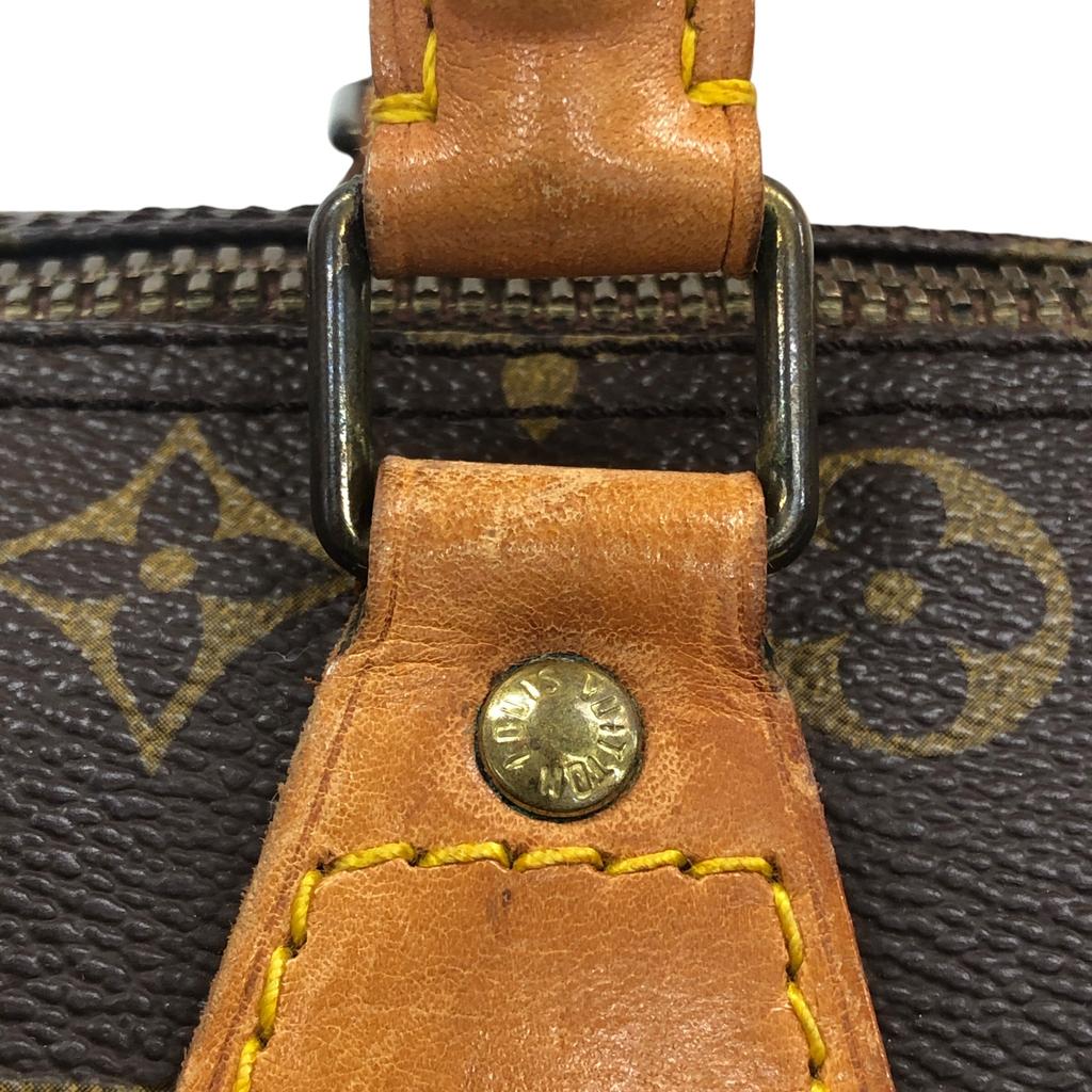 Used Louis Vuitton Monogram Speedy 30 M41526 Boston Bag Canvas Brown Authentic 1212