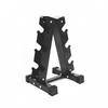 Triangular Dumbbell Rack Angled Side Fitness Storage Matte Finish for Gym