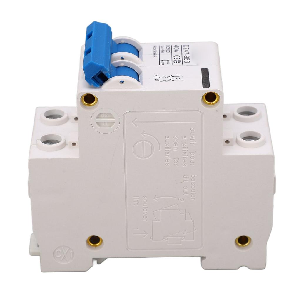 DC Miniature Circuit Breaker DIN Rail Mount Type B 2P 40A 500V for Solar PV System DZ47 B63