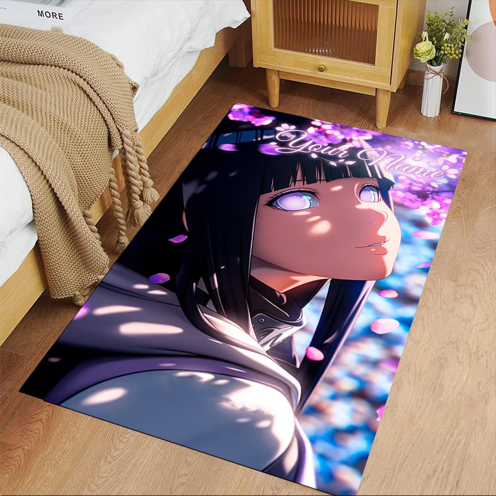 Naruto Character Customizable Name Area Rug Perfect for Living Rooms Kitchen Outdoor Game Room Anti-slip Rug Decorate Offices