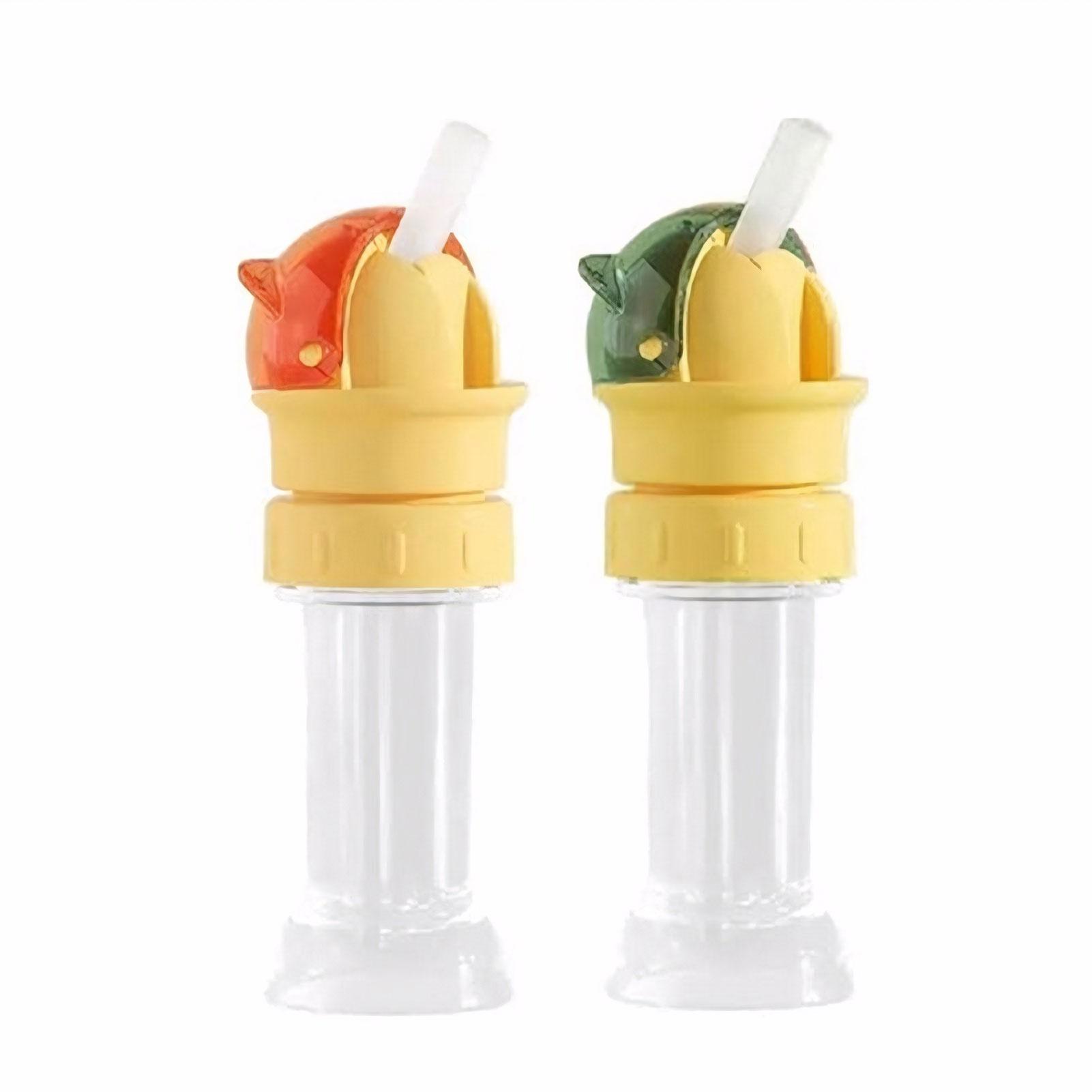 

2pcs/set Portable Silicone Hose Conversion Cap For Kitten Style Bottles Straw Cap