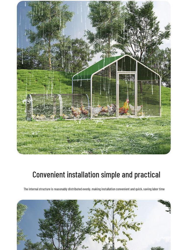 Chicken Walking Tunnel: Ground Cage Extension for Pet Chickens