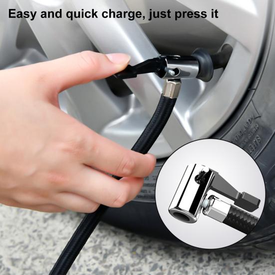 Car Air Pump Strong Power 30s Quickly Pumping Plastic Pointer/Digital Pressure Inflator