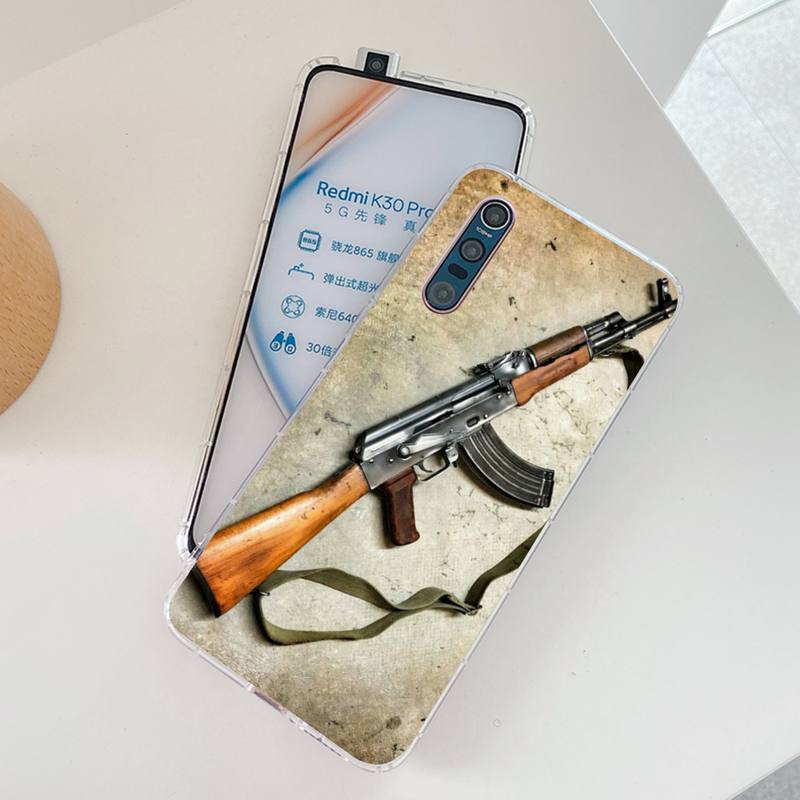 

YNDFCNB AK47 пистолет пули чехол для телефона для Samsung S21 A10 для Redmi Note 7 9 для Huawei P30Pro Honor 8X 10i чехол Honor 10i or 20i