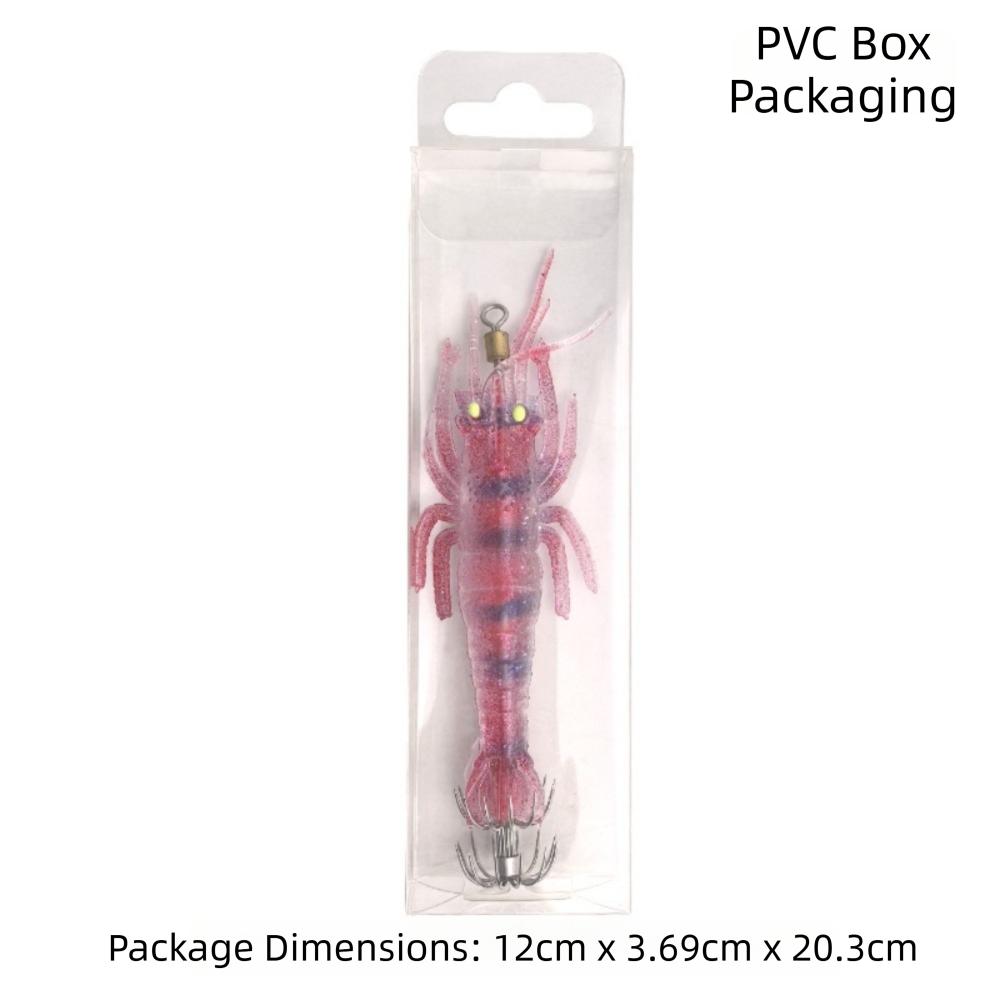 11cm 10g Artificial Shrimp Lure UV Luminous Trolling Fishing Bait for Fishing