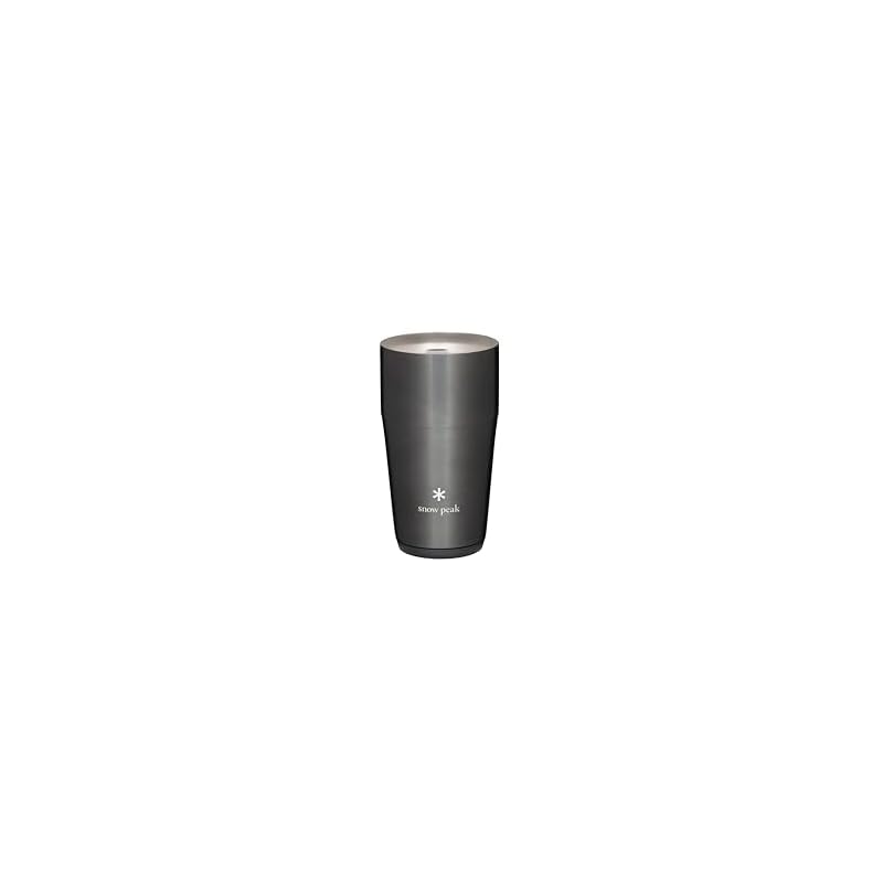 Snow Peak Thermo Tumbler 470 Luster Black, Camping, Outdoor, Vacuum Insulated, Keeps Drinks Cold and Hot, Limited Edition Color