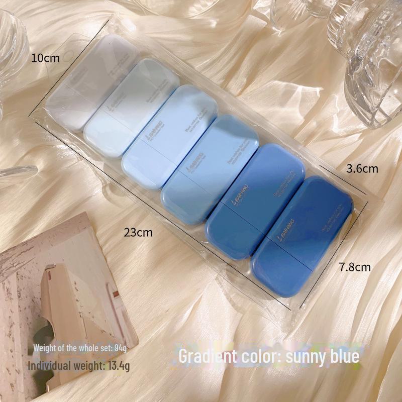 Sada pásek pro korekci barev přechodu: 6 velkokapacitních pásek pro studenty, učební psací potřeby.