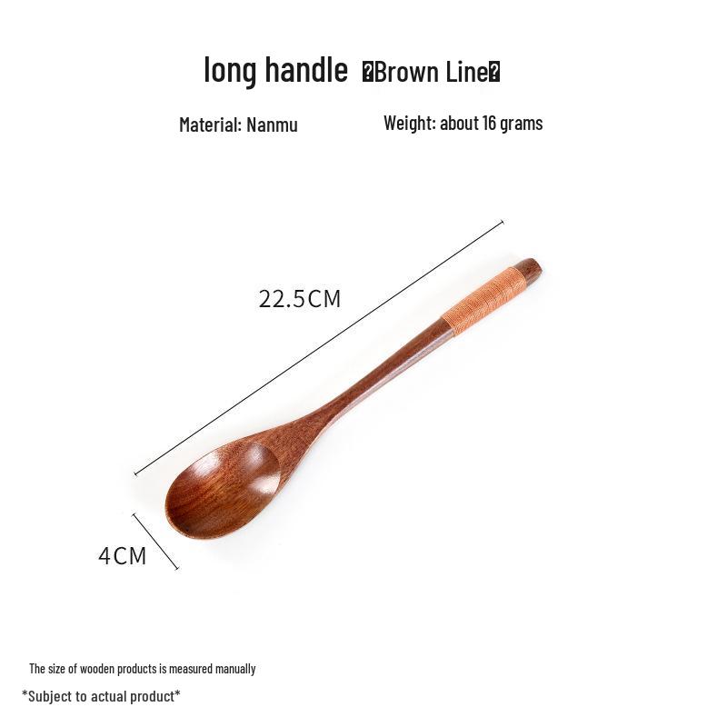 Wooden Cutlery Set: Spoon, Fork & Chopsticks with Travel Pouch