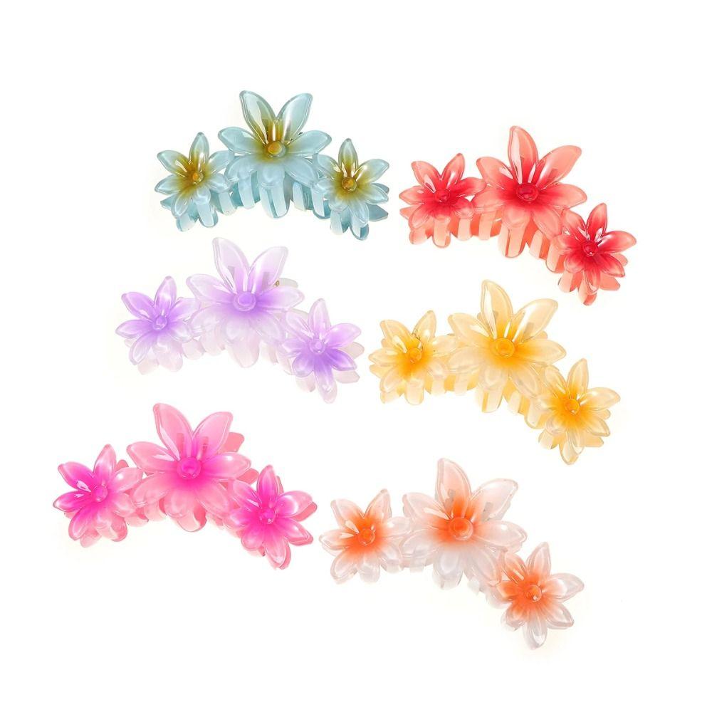 Bauhinia Flower Hair Claw Clip Acrylic Hair Clip 2024 Headwear  Hawaiian Hair Accessory