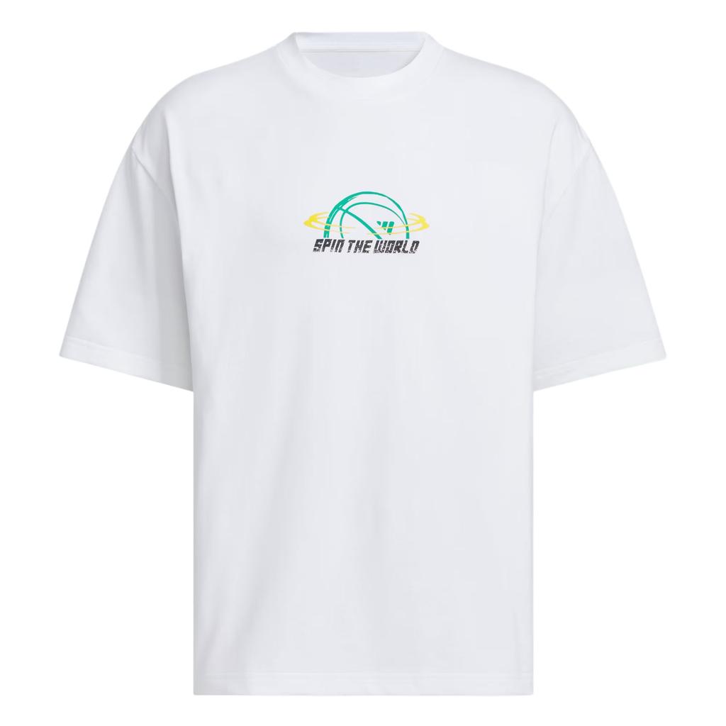 Adidas Basketball Ss25 Graphic Pullover Crew Neck Short Sleeve T-Shirt Men T-Shirt KF0725