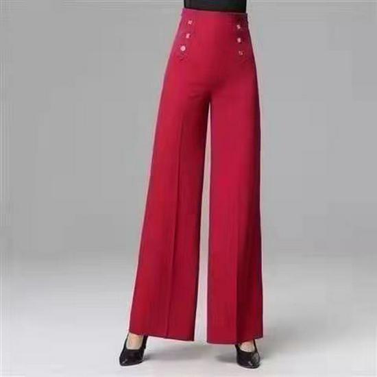 High-waisted Women s Versatile 2026 Wide-Leg Latin Dance Pants XL