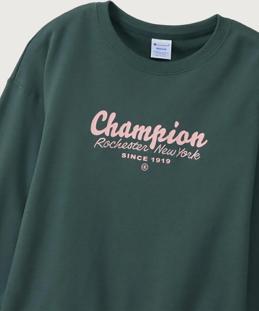 CHAMPION Women'S Rochester Loose Fit Crew Neck Sweatshirt Deep Green