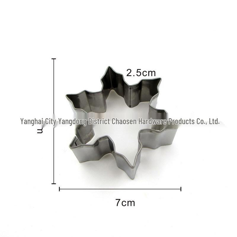 Stainless Steel Snowman Christmas Cookie Cutter Set for DIY Baking