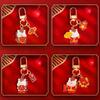 Cute Cartoon 2026 Horse Year Wealth Keychain New Year Lucky Key Ring For Women Men Souvenirs Mobile Phone Key Chain