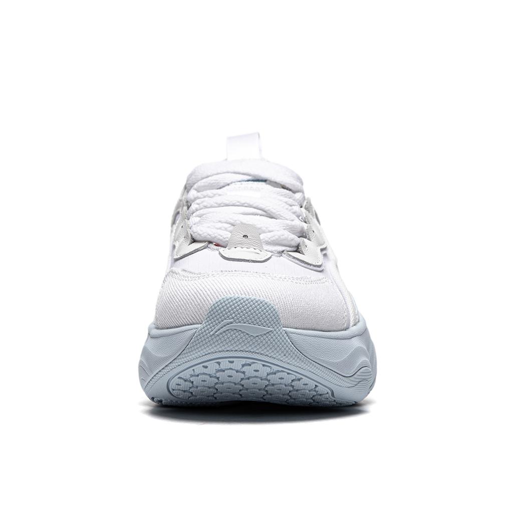 Li Ning Honey V2 Synthetic Leather Comfortable Versatile Non-Slip Wear-Resistant Low-Top Casual Shoes Women Casual Shoes White AGCU296-5