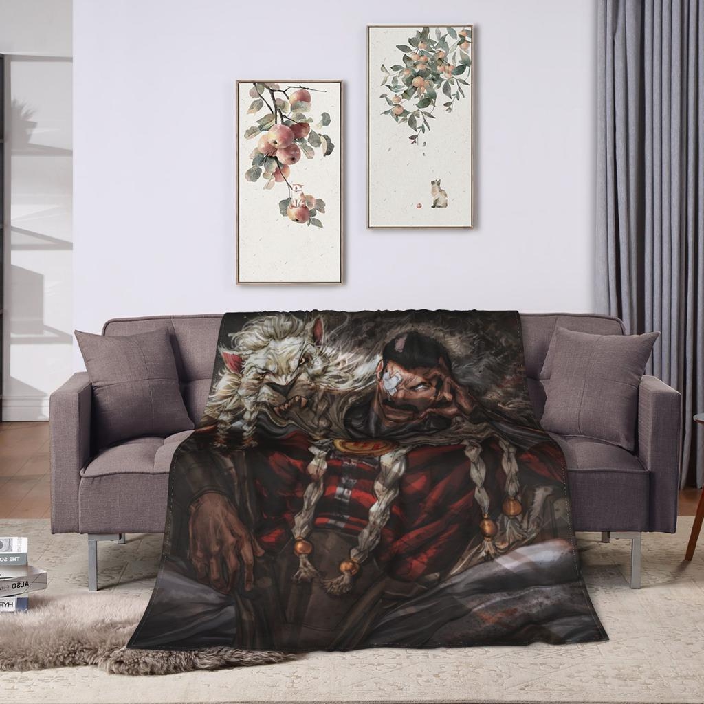 Soft Warm Blanket Picnic Thragg Invincible Villain Portrait Throw Blanket Flannel Bedspread For Home Decor Funny Sofa Bed Cover