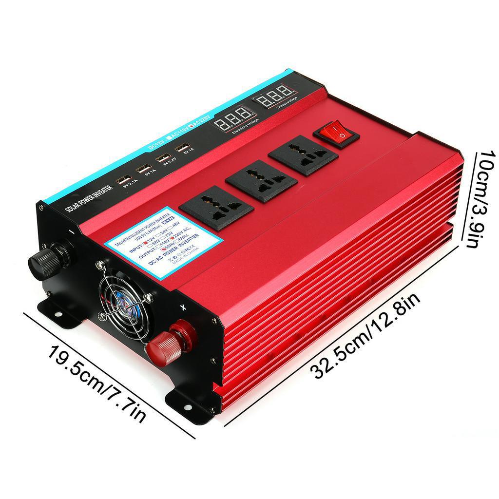 10000W Peak Auto 4 USB Port Converter Modified Sine Wave Transformer LED Display Car Inverter Power Inverter