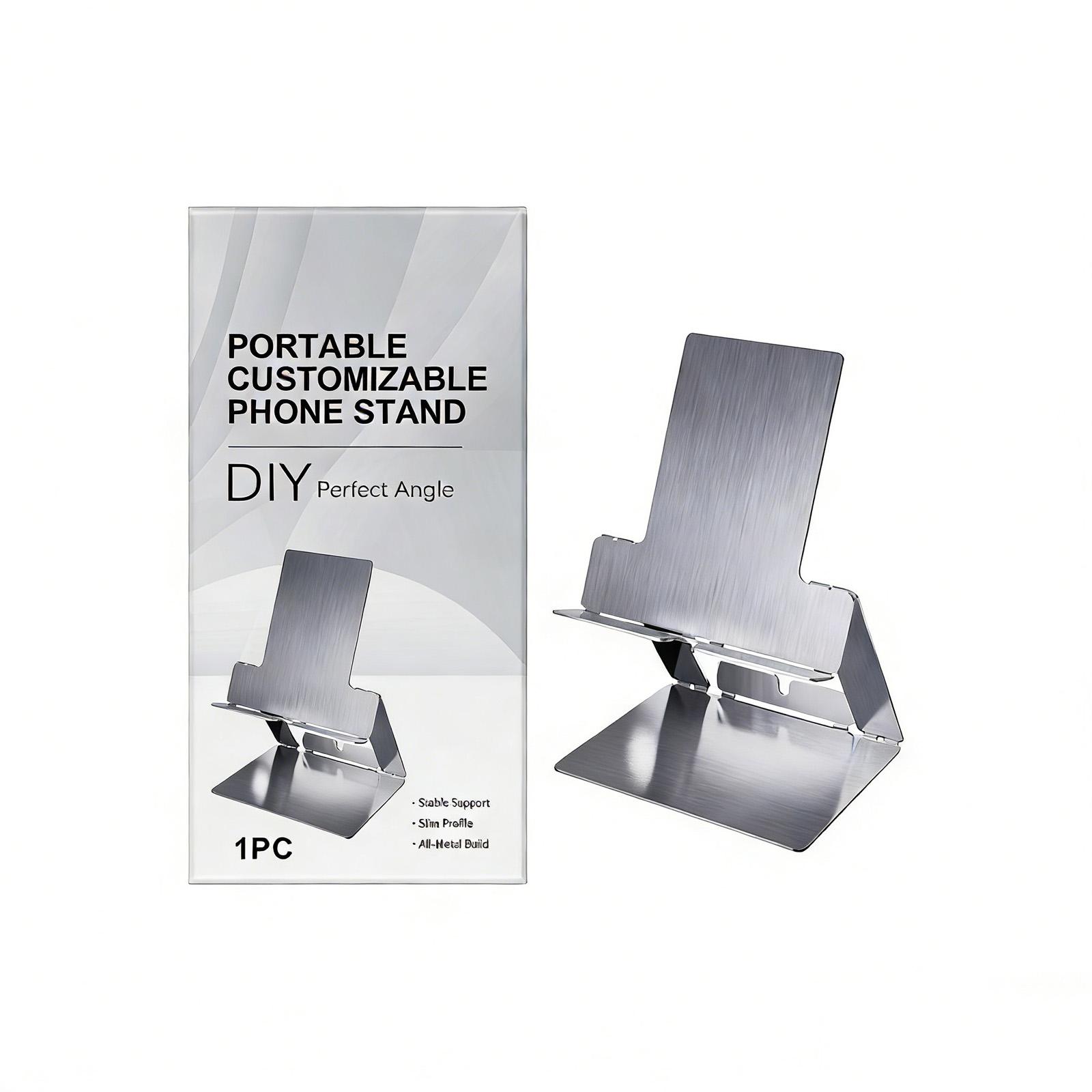 Portable Customizable Phone Stand, Adjustable Desktop, Portable And Lightweight Phone Stand