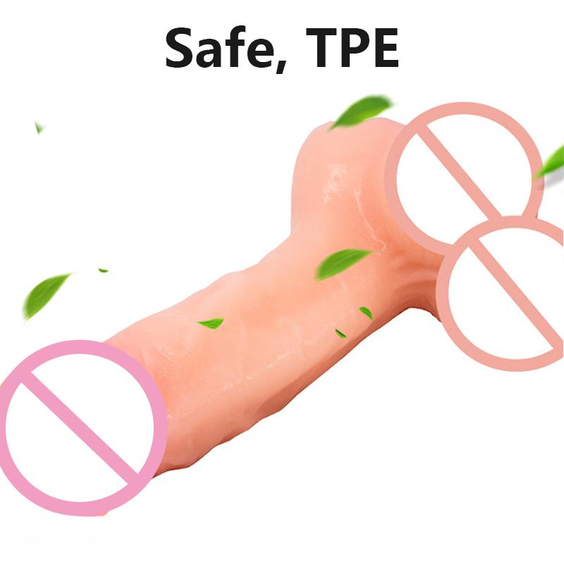 Męski Masturbator Pochwa Realistyczny Penis Dildo Ssanie Cipki Penis Rozszerzenie Dwa Zastosowania Masaż Analny Seks Zabawka Dla Mężczyzn Pary 18+