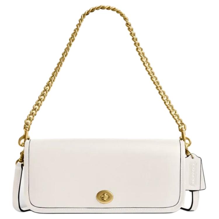 

Coach Dinky 26 Leather Shoulder Bag Medium Women handbags Chalk-White CW641-B4-HA Basic Set (Bag+Dust Bag)