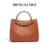 Vintage-Taschen mit großem Fassungsvermögen, handgewebte Damentaschen, Pendler-Tasche, stilvolle, lässige Schulter-Crossbody-Tasche