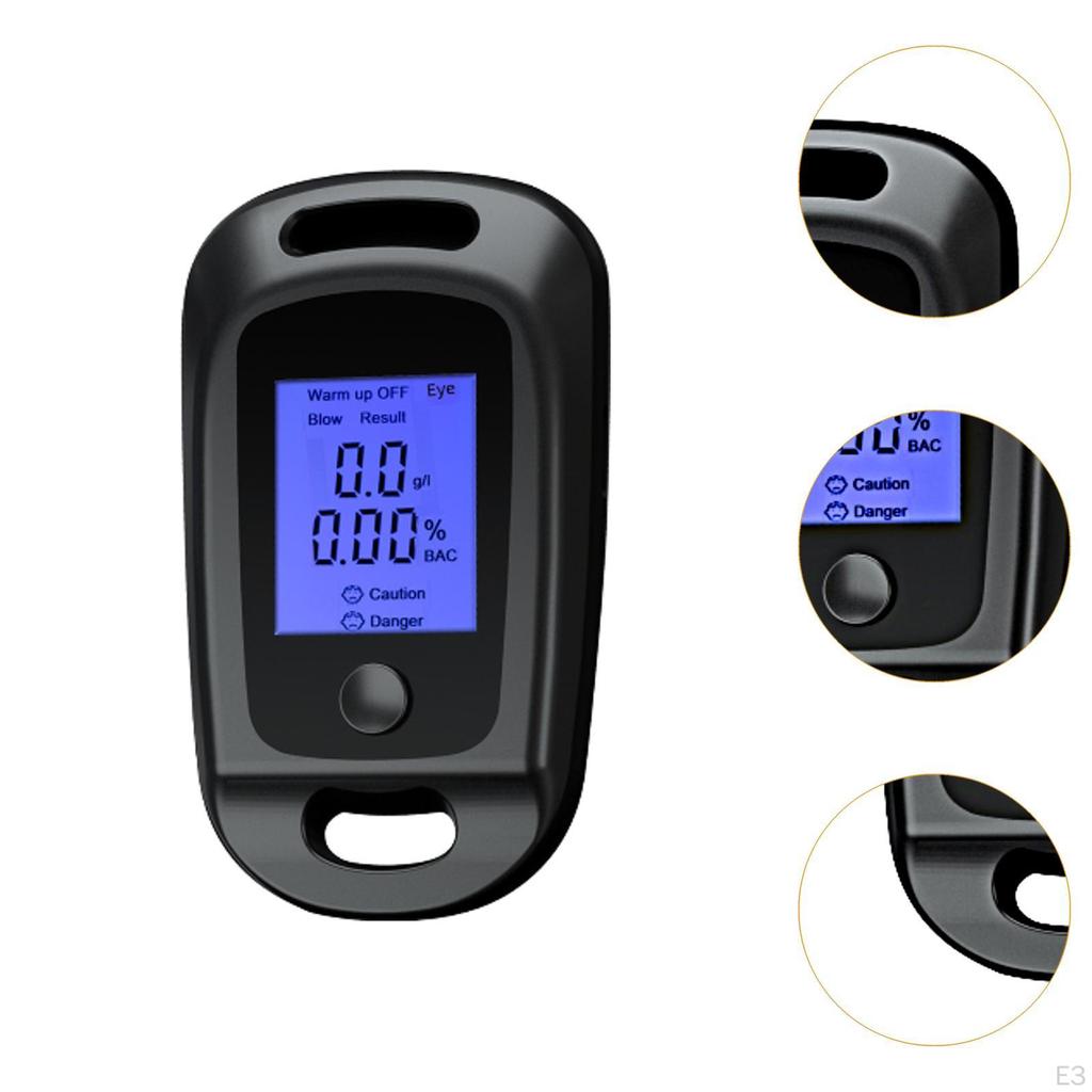 3 Inch Long Digital Personal Alcohol Tester, Fast Response, Accurate Results, Professional, Compact,