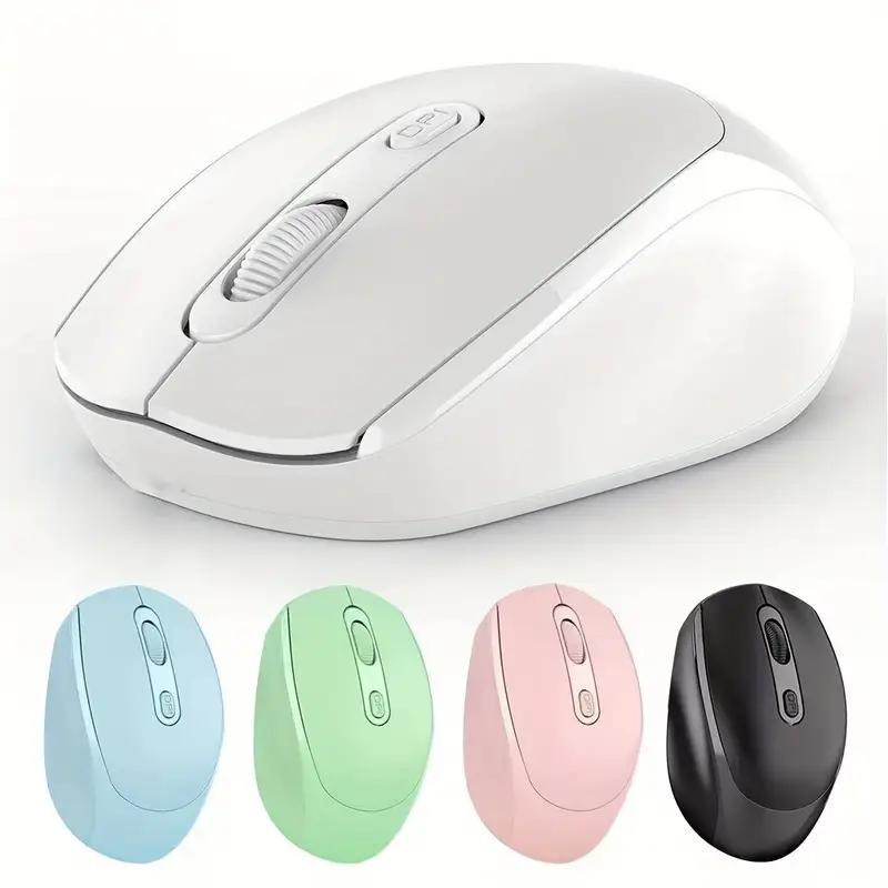 Bluetooth-compatible Wireless Mouse Ergonomic Computer Mouse PC Optical Mause with USB Receiver 2.4Ghz Wireless Mice For Laptop