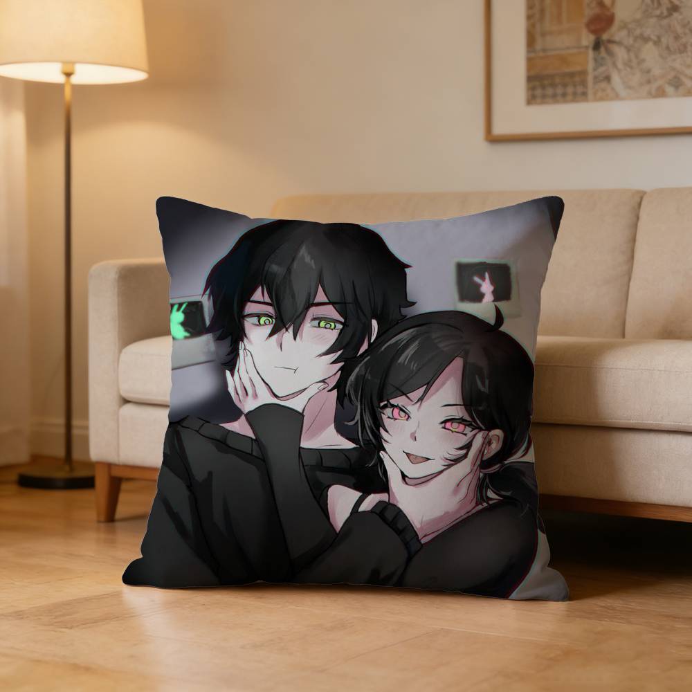 C-Coffin Of A-Andy And L-Leyley Pillow Case Pattern Printed Pillowcase For Living Room Sofa Cushion Cover