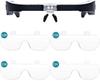 Magnifying Glasses Magnifier 1.5X 2.5X 3.5X 5.0X USB Rechargeable With LED Light For Reading Jewelers Watchmaker Repair Wearing