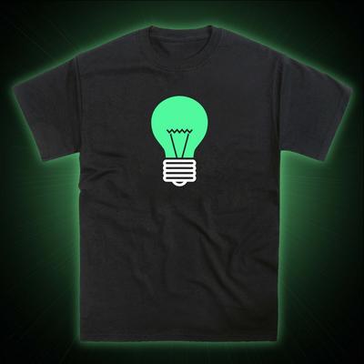 Light Bulb Lightbulb Glow In the Dark T-Shirt