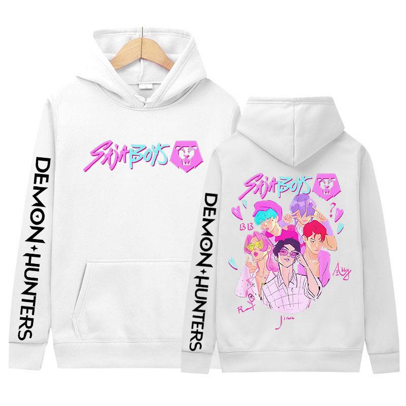 K-pop Saja Boys Demon Hunters Movie Graphic Hoody Men Women Clothing Fashion Oversized Sweatshirt Retro Aesthetic Fleece Hoodies