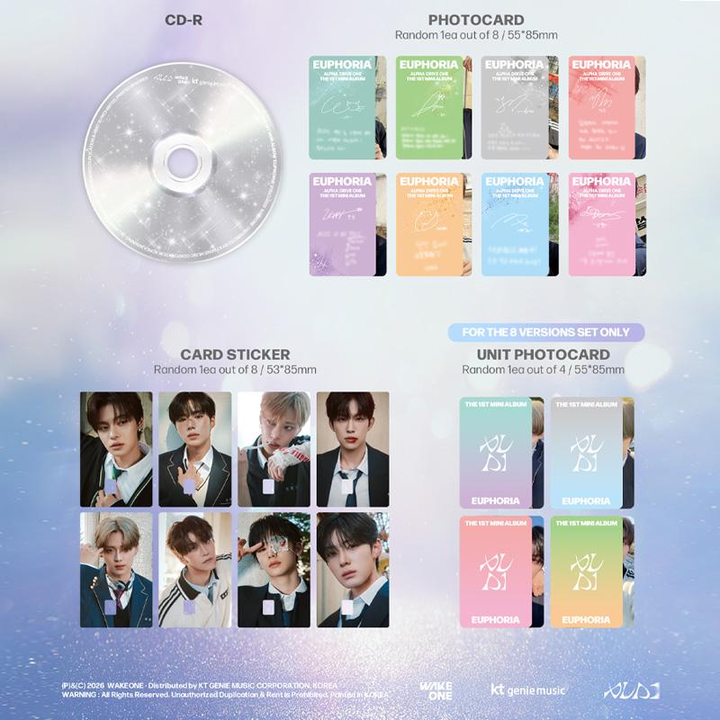 ALPHA DRIVE ONE THE 1ST MINI ALBUM 'EUPHORIA' (Jewel Case Ver.)